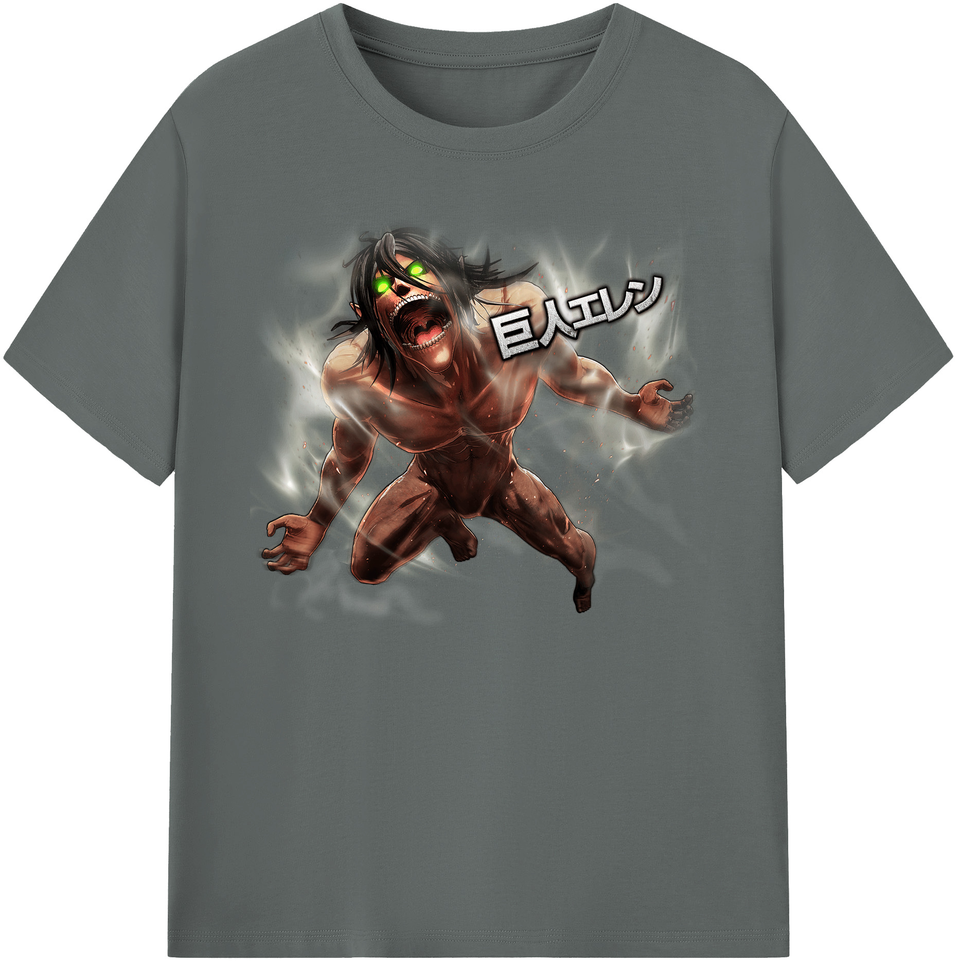 （画像用） 進撃の巨人 Attack on Titan 綿100％ メンズ半袖Tシャツ｜肌触りやわらか＆通気性